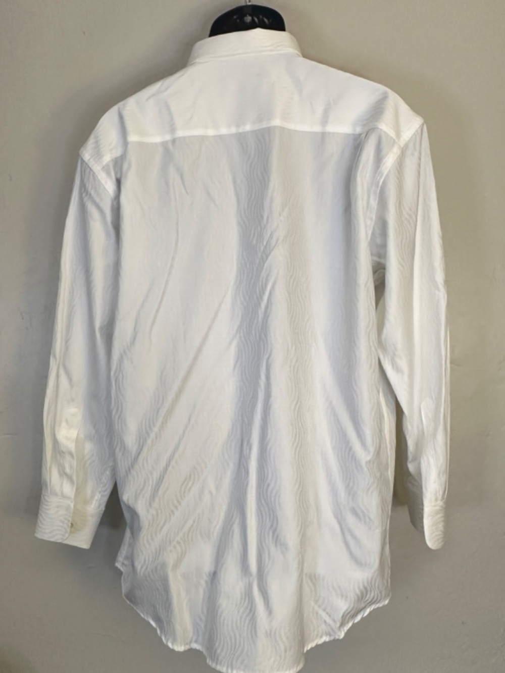 Zanella Textured Long Sleeve Shirt 16.5 L Gently worn Made in Italy 100% cotton - Picture 3 of 5